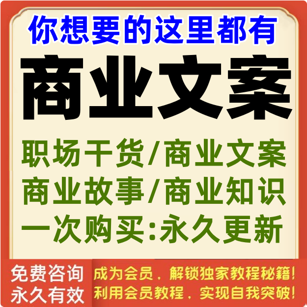 商业文案创业模式计划书财商心理职场商战合作思维生意故事资料