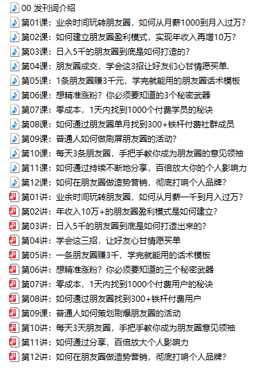 每天半小时玩转朋友圈课