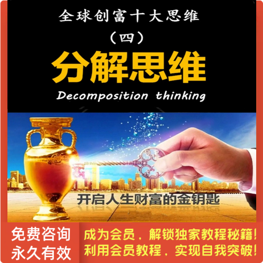 全球创富十大思维-第4集 分解思维
