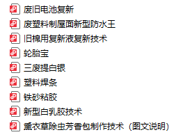 家庭化工生产制作技术汇集