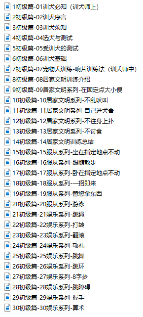 独家狗狗训练教程，助你养出乖萌汪
