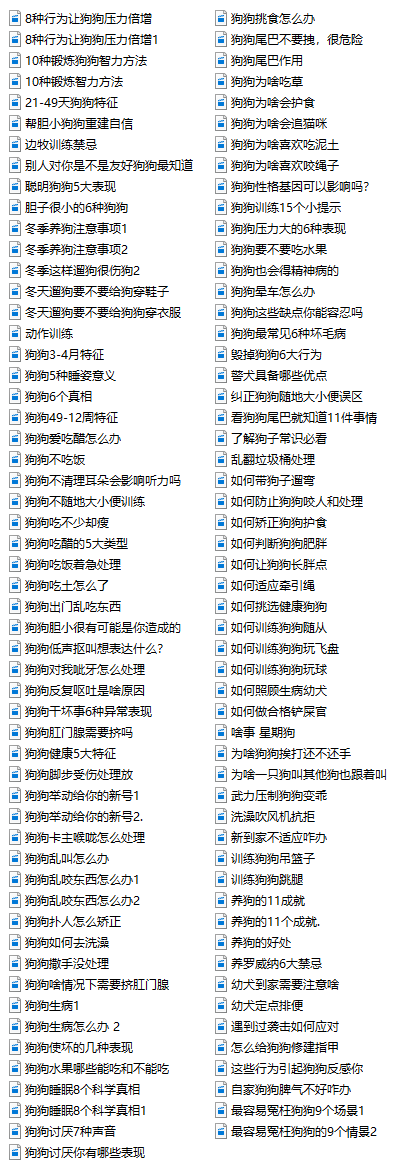 独家狗狗训练教程，助你养出乖萌汪