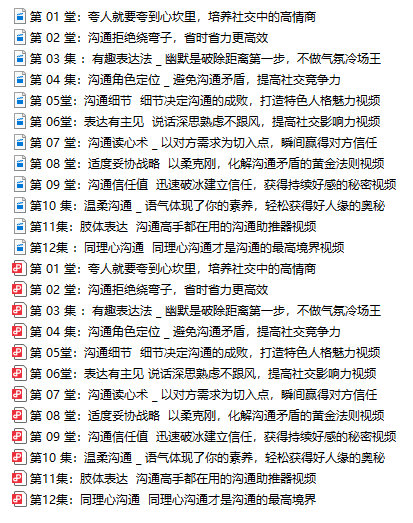 高情商沟通课（文字+视频）