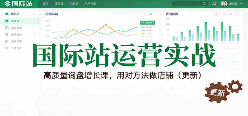国际站运营实战，高质量询盘增长课，用对方法做店铺