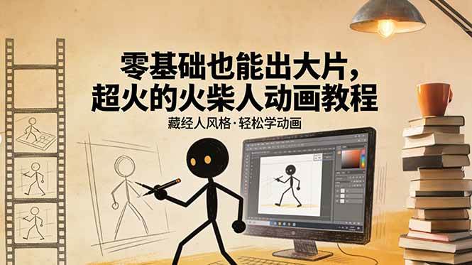 零基础也能出大片，超火的火柴人动画教程