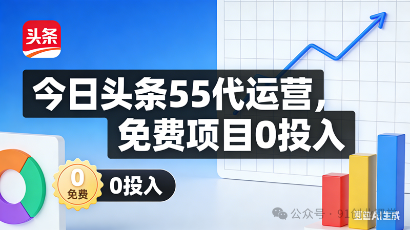 今日头条55代运营【社群免费项目】免.费.项.目,0投入,全新躺.zhuan模式