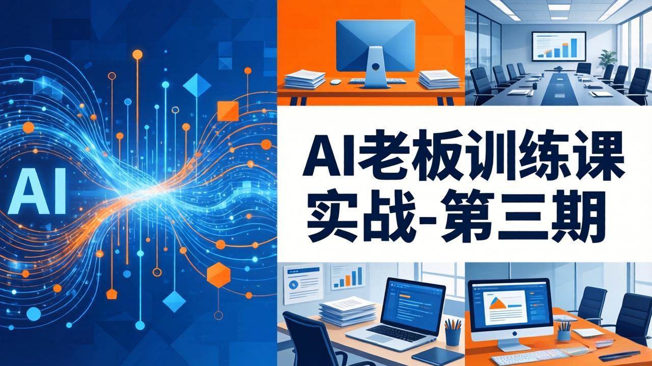 AI老板训练课实战-第三期:AI+内容应用落地教学,从0到1打通AI变现完整路径